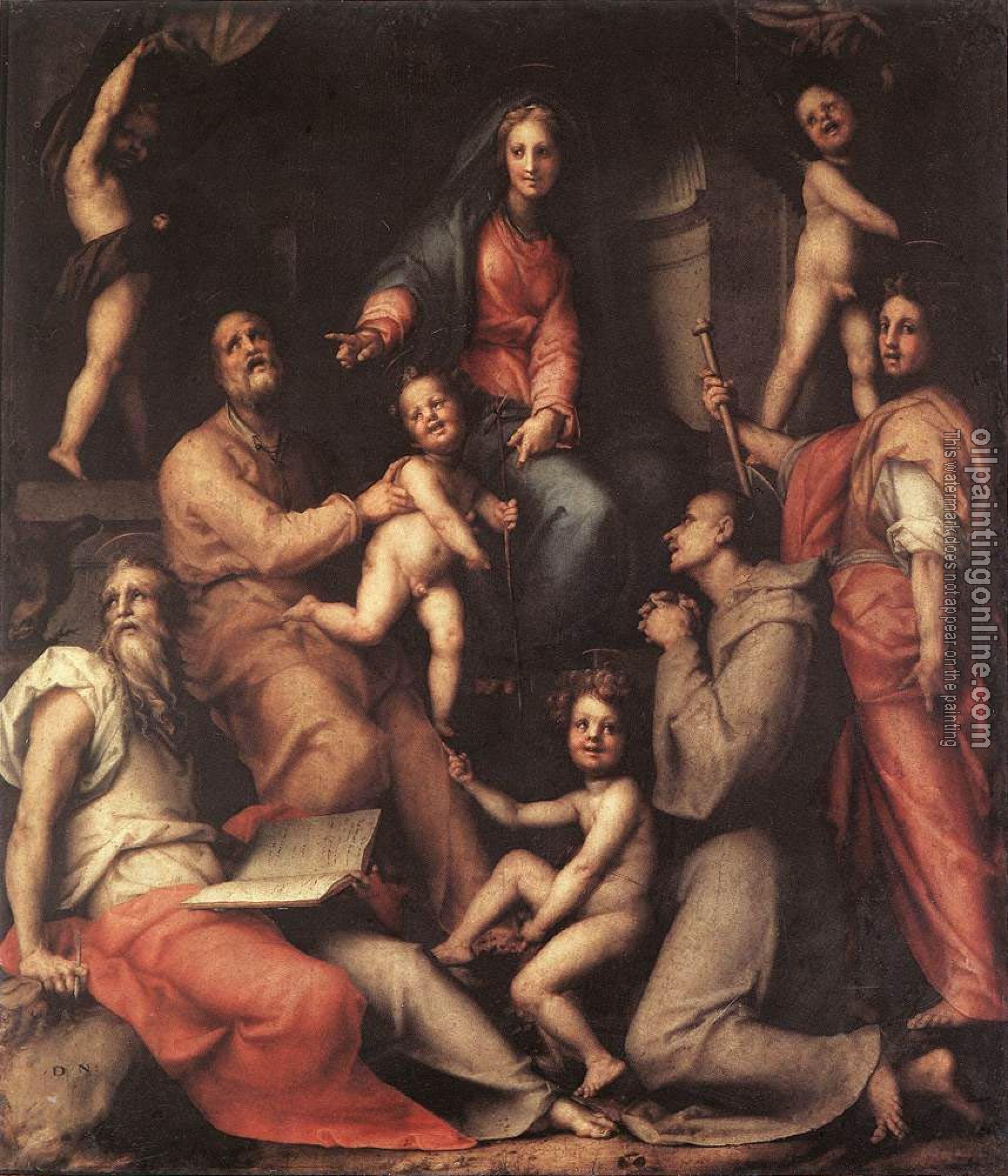 Pontormo, Jacopo da - Madonna And Child With Saints